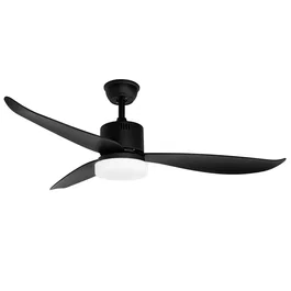 Orbegozo CP 102132 Ventilador de Techo 132 cm Negro con Luz LED, 3 Aspas, 3 Velocidades, Temporizador y Mando a Distancia, 60 W
