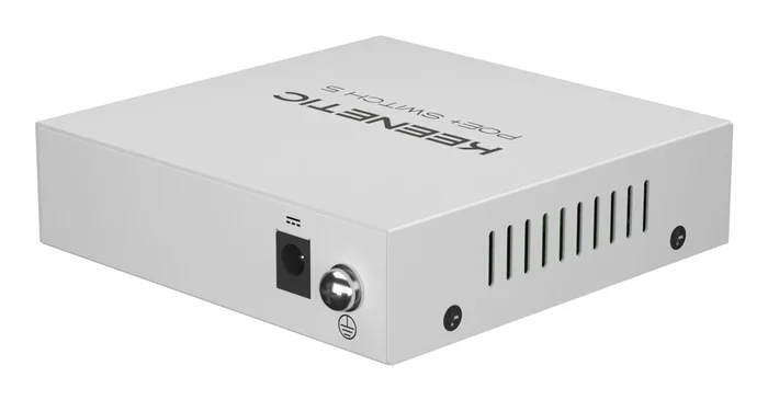 Keenetic KN-4610 Switch de 5 Puertos Gigabit No Administrado con 4 Puertos PoE+ y 60W de Presupuesto de Potencia, Blanco, para Escritorio