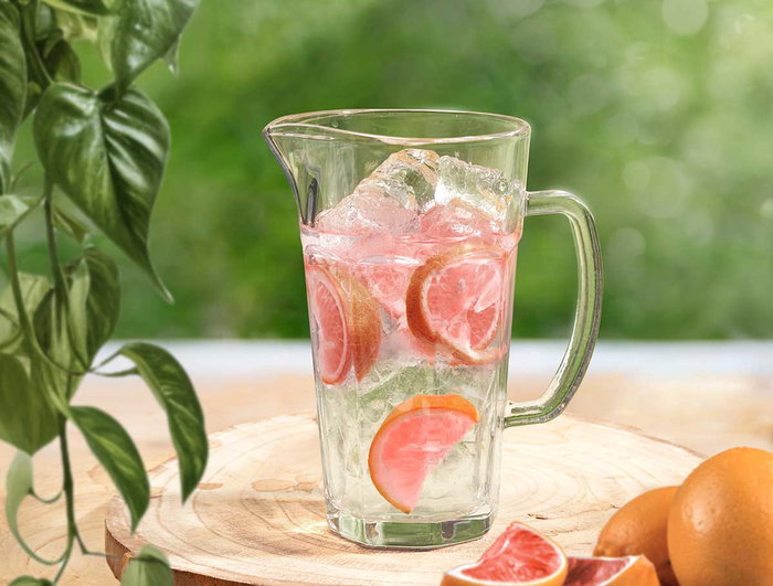 Vivalto Jarra Prisma Agua 1,2L Vidrio Transparente 17x21x12cm (Set de 6) Vivalto Jarra Prisma Agua 1,2L Vidrio Transparente 17x21x12cm (Set de 6)