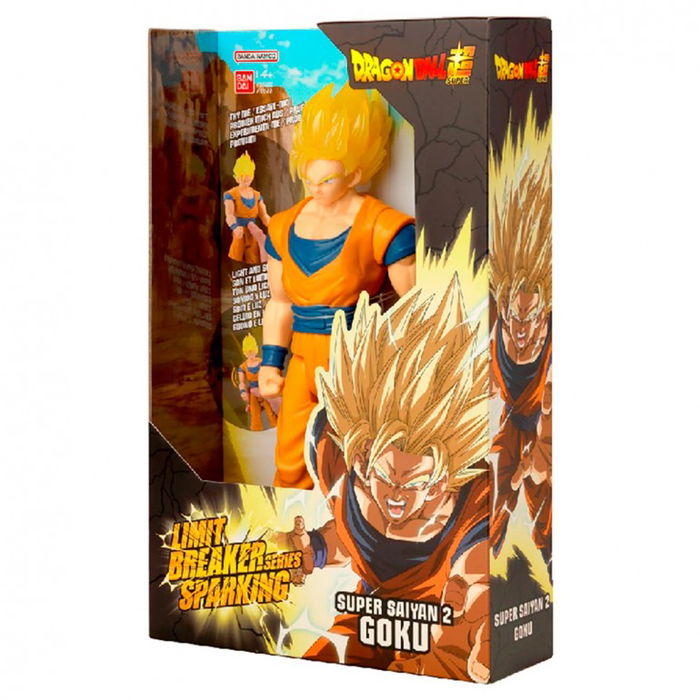 Bandai - Figura Dragon Ball Z Limit Breaker Goku Super Saiyan con Luces y Sonidos, 30 cm, Figura Articulada de Gran Tamaño