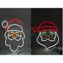 Basics Figura Neón Navideña Papá Noel, 2 Modelos Variados, 35x43 cm / 40x37 cm
