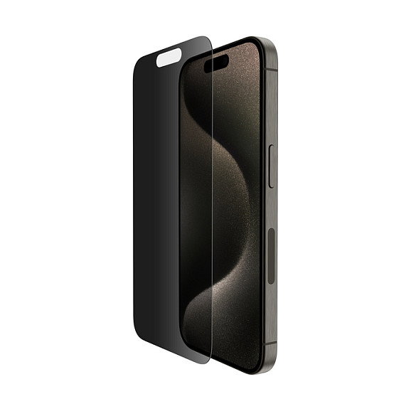 Belkin ScreenForce InvisiGlass AM Privacy OVA169hq Protector de Pantalla para iPhone 16 Pro 6.3" 9H Antibacteriano Resistente a Impactos y Rayones