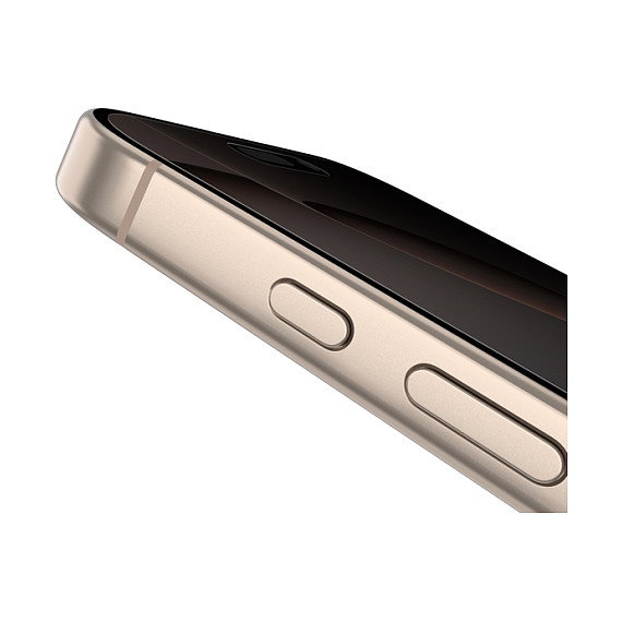 Belkin ScreenForce InvisiGlass AM Privacy OVA169hq Protector de Pantalla para iPhone 16 Pro 6.3" 9H Antibacteriano Resistente a Impactos y Rayones