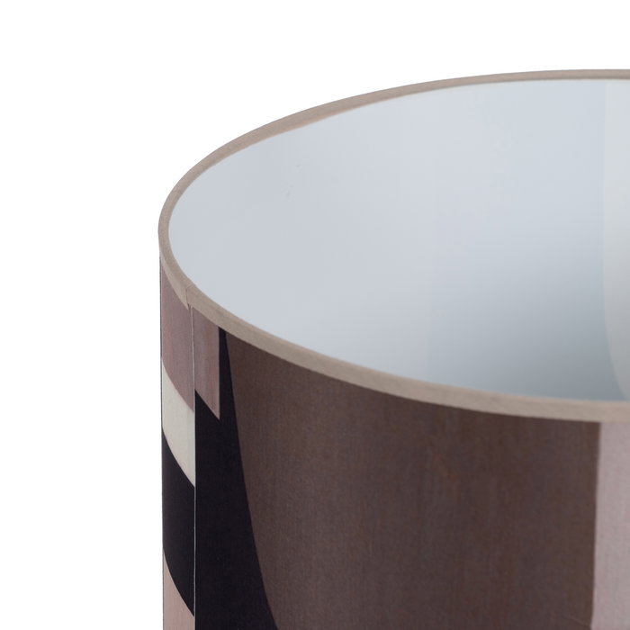 Lámpara Mesa Marrón Tejido-Metal 33 X 33 X 52 cm