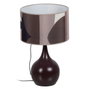 Ixia Lámpara de mesa marrón tejido-metal 33 x 33 x 52 cm