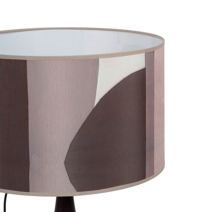 Ixia Lámpara de mesa marrón tejido-metal 33 x 33 x 52 cm