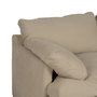 Sofá 2 Plazas Beige Tejido-Madera 180 X 100 X 83 cm
