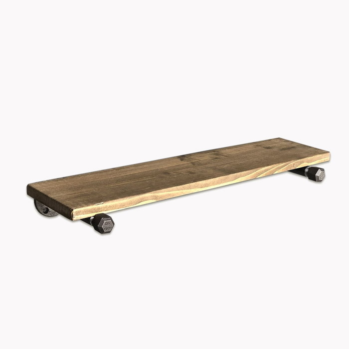 Hanah Home Boruraf113 Estantería de Tubo Madera Abeto y Tubos Metal Nogal y Negro Hanah Home Boruraf113 Estantería de Tubo Madera Abeto y Tubos Metal Nogal y Negro