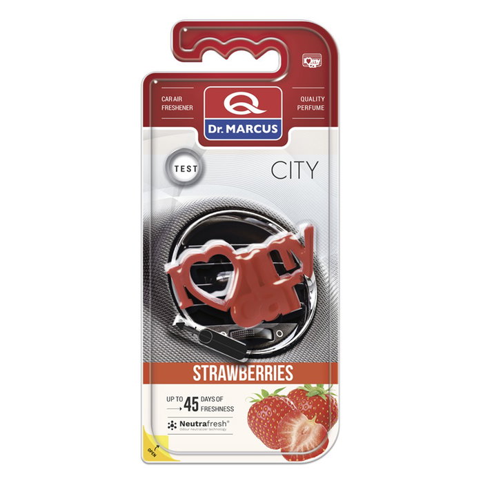Ambientador para Coche Dr Marcus City Fresa Plástico Fragancia