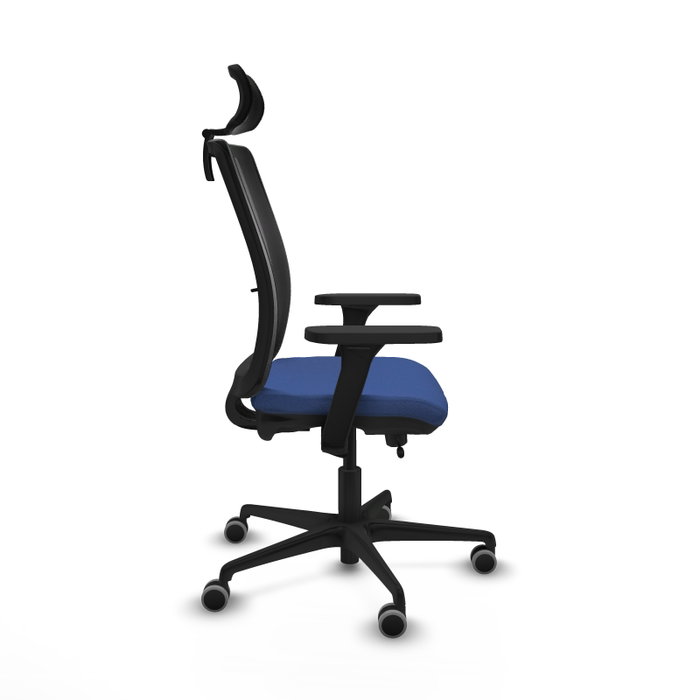 PIQUERAS Y CRESPO Silla de oficina Haches con mecanismo Sincro/Traslack Azul marino y Negro PIQUERAS Y CRESPO Silla de oficina Haches con mecanismo Sincro/Traslack Azul marino y Negro