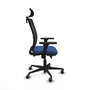 PIQUERAS Y CRESPO Silla de oficina Haches con mecanismo Sincro/Traslack Azul marino y Negro