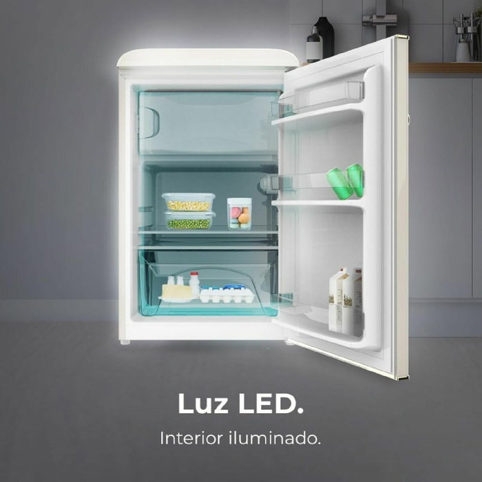 Cecotec Frigorífico Independiente CoolMarket TT Origin 110 Beige 110L Clase E Cecotec Frigorífico Independiente CoolMarket TT Origin 110 Beige 110L Clase E