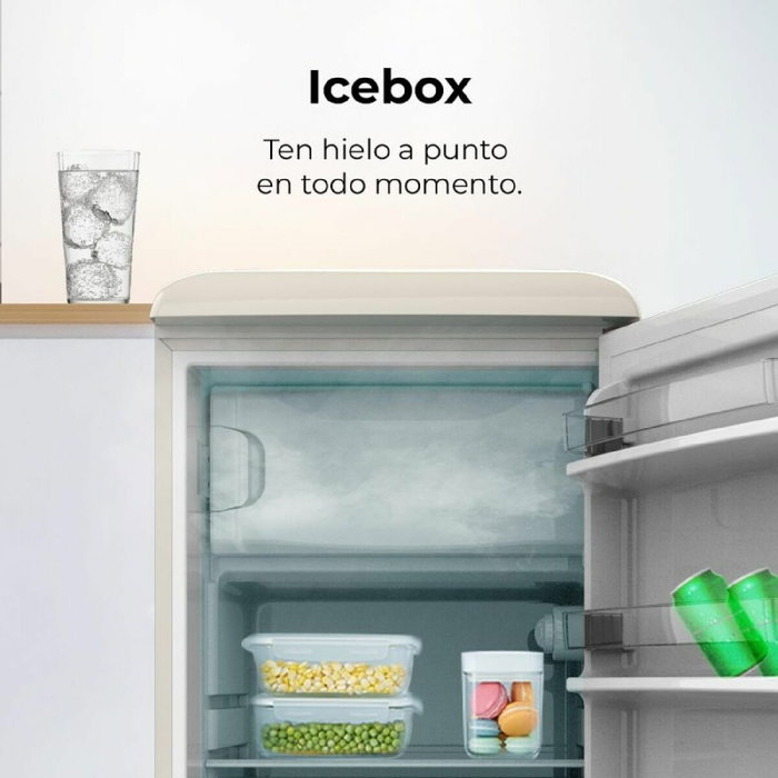 Cecotec Frigorífico Independiente CoolMarket TT Origin 110 Beige 110L Clase E Cecotec Frigorífico Independiente CoolMarket TT Origin 110 Beige 110L Clase E