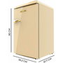 Cecotec Frigorífico Independiente CoolMarket TT Origin 110 Beige 110L Clase E