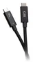 C2G C2G28887 Cable Thunderbolt 4 USB-C Active (USB-C a USB-C) 40 Gbps, 100W, Video 8K, Longitud 1.83 m (6 ft), Color Negro