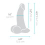 Consolador Realista B-Vibe Silicona Ø 4,2 cm (13,2 cm)