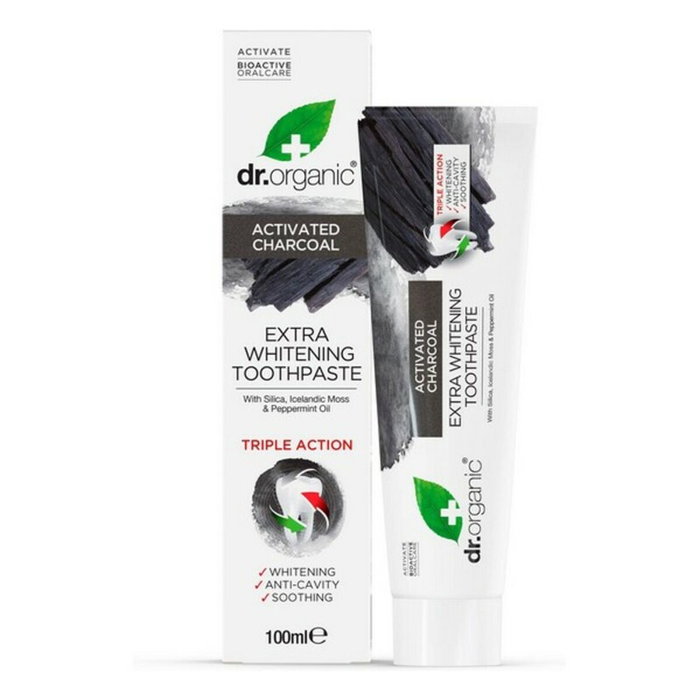 Dr. Organic Pasta de Dientes Carbón Activado 100 ml