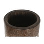 DKD Home Decor Macetero de Madera Tallado Cocotero Marrón 30x30x120 cm