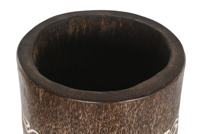 DKD Home Decor Macetero Indonesia 1c24 Marron Blanco 30 x 120 x 30 cm