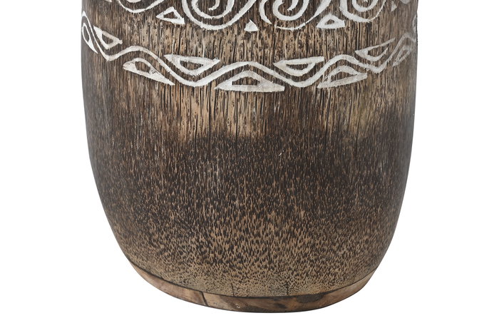 DKD Home Decor Macetero Indonesia 1c24 Marron Blanco 30 x 120 x 30 cm