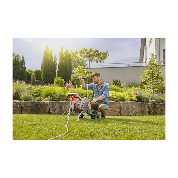 GARDENA CleverRoll M Easy Metal Set con manguera de 25 m GARDENA CleverRoll M Easy Metal Set con manguera de 25 m