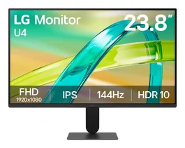 LG Monitor 24U411B-B de 23,8 pulgadas Full HD IPS 144Hz HDR10 Negro