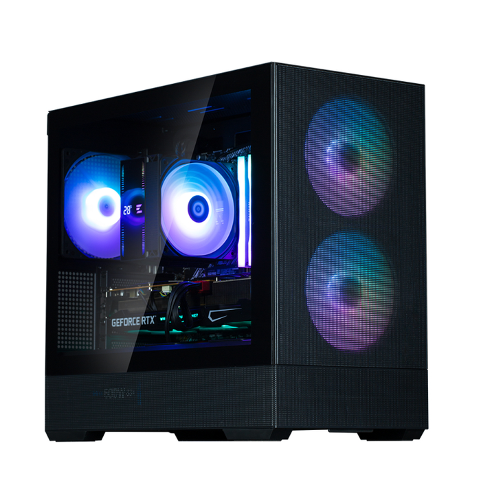 Zalman P30 Air Mini Tower Negra con Iluminación RGB y Panel de Vidrio Templado para PC