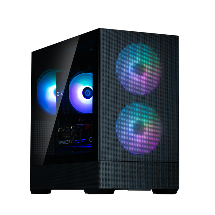 Zalman P30 Air Mini Tower Negra con Iluminación RGB y Panel de Vidrio Templado para PC