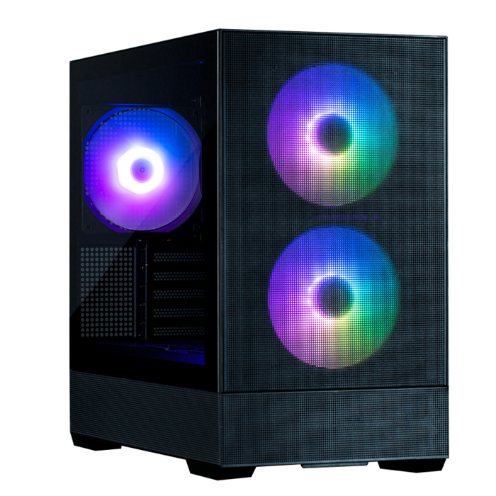 Zalman P30 Air Mini Tower Negra con Iluminación RGB y Panel de Vidrio Templado para PC