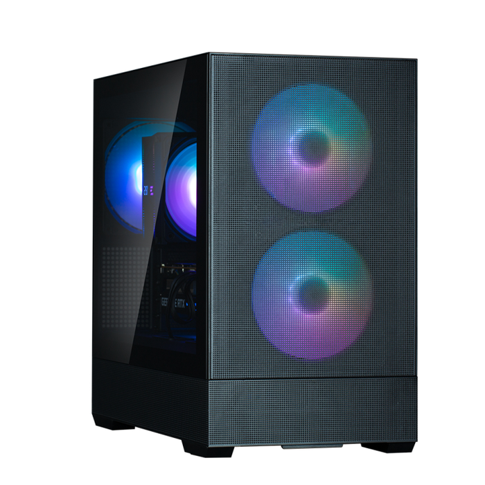 Zalman P30 Air Mini Tower Negra con Iluminación RGB y Panel de Vidrio Templado para PC