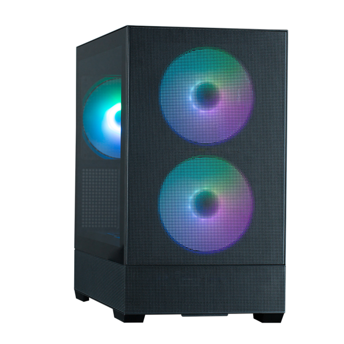 Zalman P30 Air Mini Tower Negra con Iluminación RGB y Panel de Vidrio Templado para PC