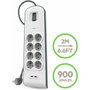 Belkin BSV804VF2M-V2 Regleta de 8 enchufes y 2 USB-A