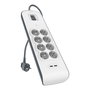 Belkin BSV804VF2M-V2 Regleta de 8 enchufes y 2 USB-A Blanco/Gris