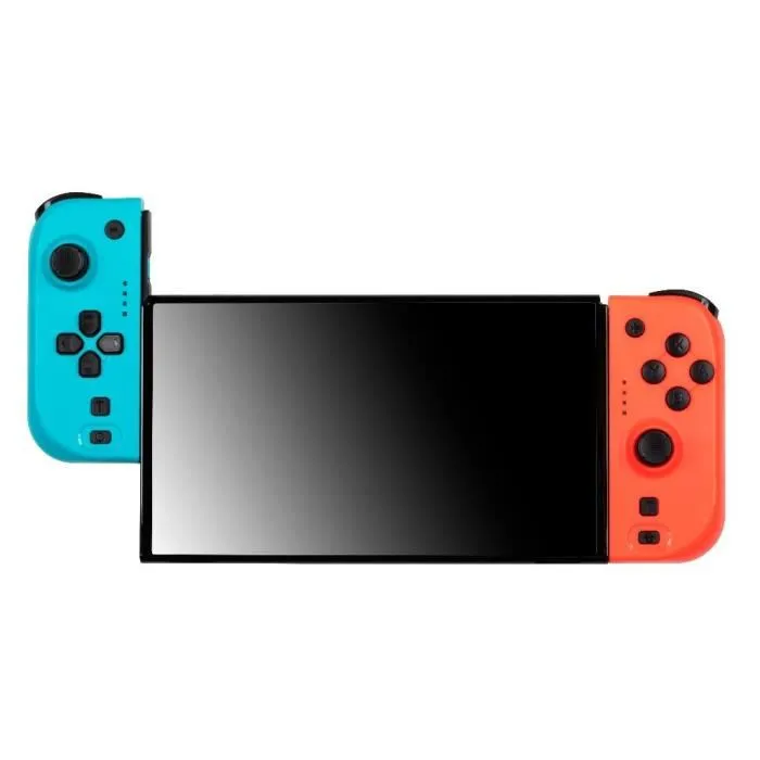 Konix Joypads para Nintendo Switch y Switch OLED con Batería de 8 horas y Vibración - Azul y Rojo