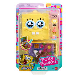 Mattel Cofre Bob Esponja Polly Pocket Jkc84, 7 Accesorios, +4 Años