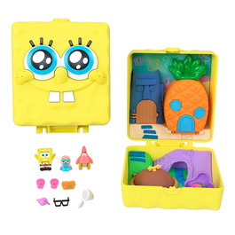 Mattel Cofre Bob Esponja Polly Pocket Jkc84, 7 Accesorios, +4 Años
