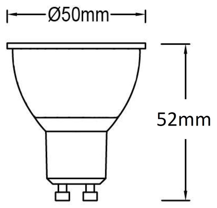 Panasonic-Panalight LDRHV4L27WG104EP Lámpara LED Dicroica GU10 3,7W 2700K