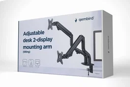 Gembird MA-DA2-02 Soporte para Monitor Doble de Escritorio Negro