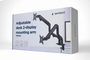 Gembird MA-DA2-02 Soporte para Monitor Doble de Escritorio Negro
