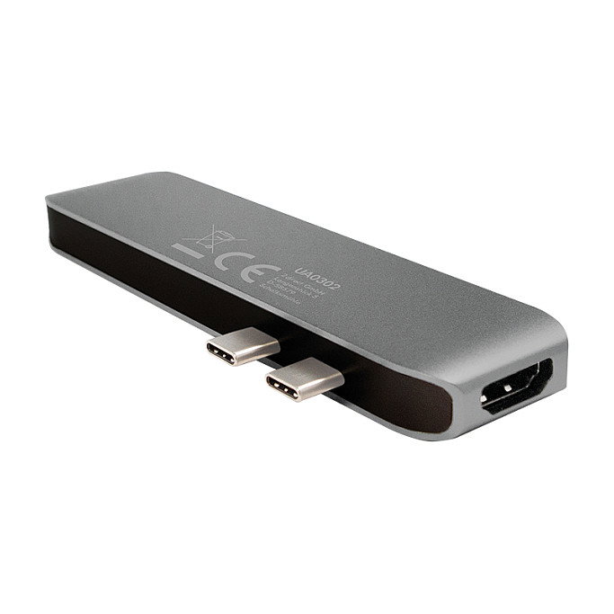 LogiLink Docking Station USB-C de 7 puertos con PD en aluminio