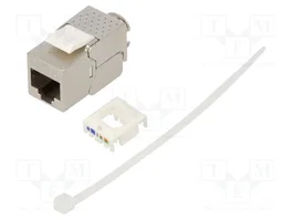 GOOBAY Módulo RJ45 Keystone Cat 6a Plata