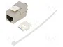 GOOBAY Módulo RJ45 Keystone Cat 6a Plata