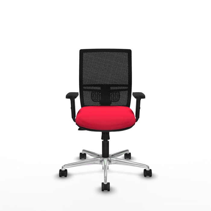 PIQUERAS Y CRESPO Silla de oficina Yunquera con mecanismo Sincro/Traslack, Rojo y Negro PIQUERAS Y CRESPO Silla de oficina Yunquera con mecanismo Sincro/Traslack, Rojo y Negro
