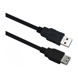 Helos Cable de extensión USB 3.2 Gen 1 A/A, 2 m, Negro