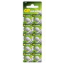 GP Pilas de botón alcalinas LR44, 1,5V, pack de 10 unidades