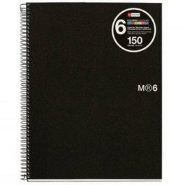 Miquelrius Cuaderno Espiral A5 150H 5x5mm Negro