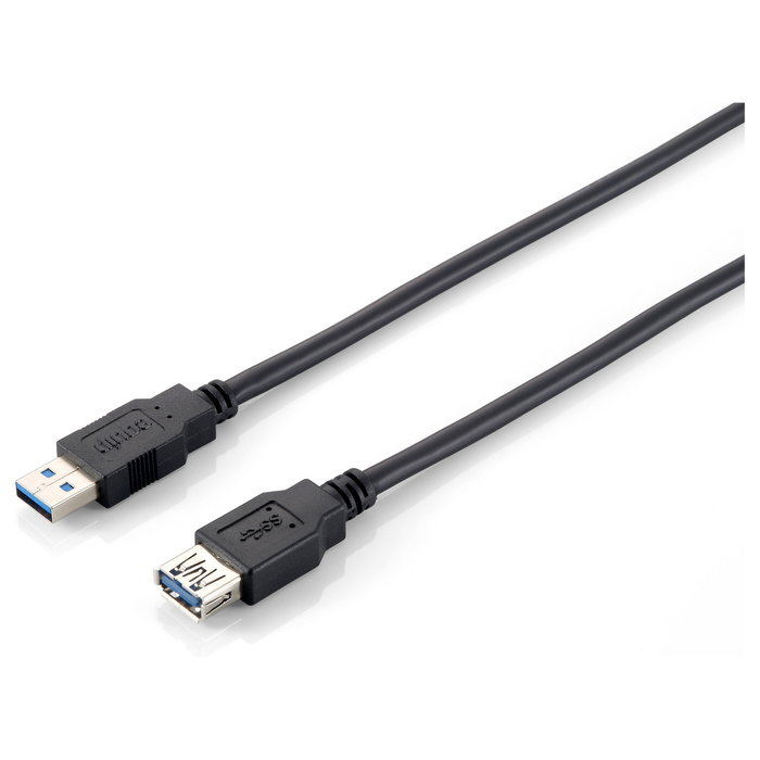 Equip Cable de Extensión USB 3.0 A Macho a Hembra 2m Negro Equip Cable de Extensión USB 3.0 A Macho a Hembra 2m Negro