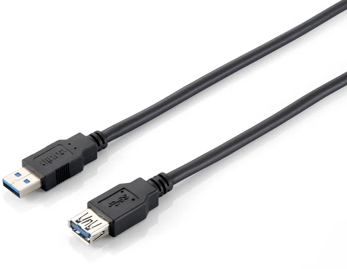 Equip® Cable de extensión USB 3.2 Gen 1 (USB 3.0) Alargador 2 m USB A Macho a USB A Hembra Negro 128398
