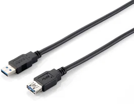 Equip® Cable de extensión USB 3.2 Gen 1 (USB 3.0) Alargador 2 m USB A Macho a USB A Hembra Negro 128398