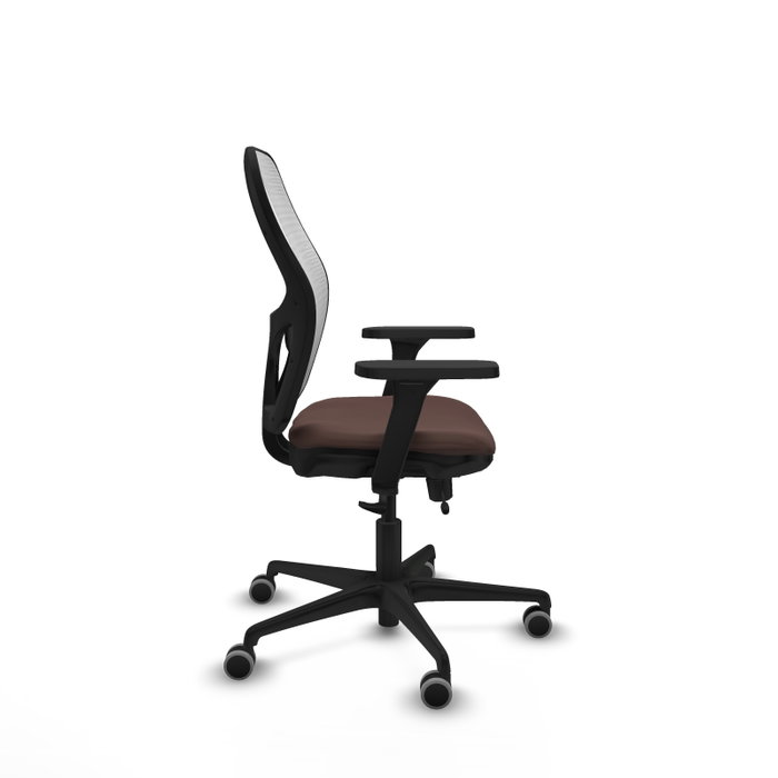 PIQUERAS Y CRESPO Silla de oficina Jorquera con Mecanismo Sincro/Traslack Marrón y Blanco